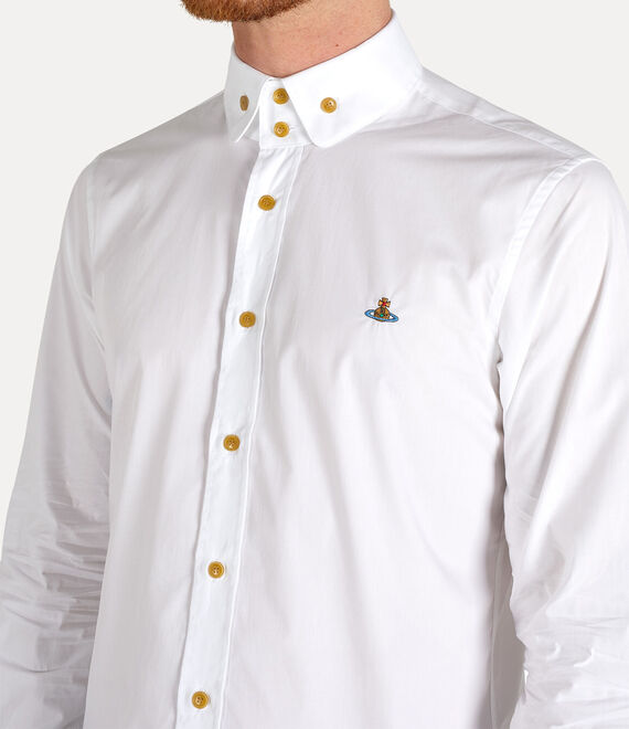 Vivienne Westwood Two Button Krall Shirt in white